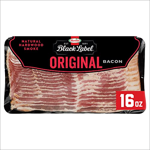 Image of HORMEL BLACK LABEL Original Bacon, Delicious Gluten-Free Breakfast Choice, Quality Bacon Cuts, 16 oz Pack