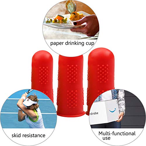 12 Pieces Silicone Hot Glue Gun Finger Caps, 4 Colors Finger Guard Protectors Or Hot Glue Wax Rosin Resin Honey Adhesives Scrapbooking Sewing In 3 Sizes-Red/Blue/Yellow/Green #TOP3