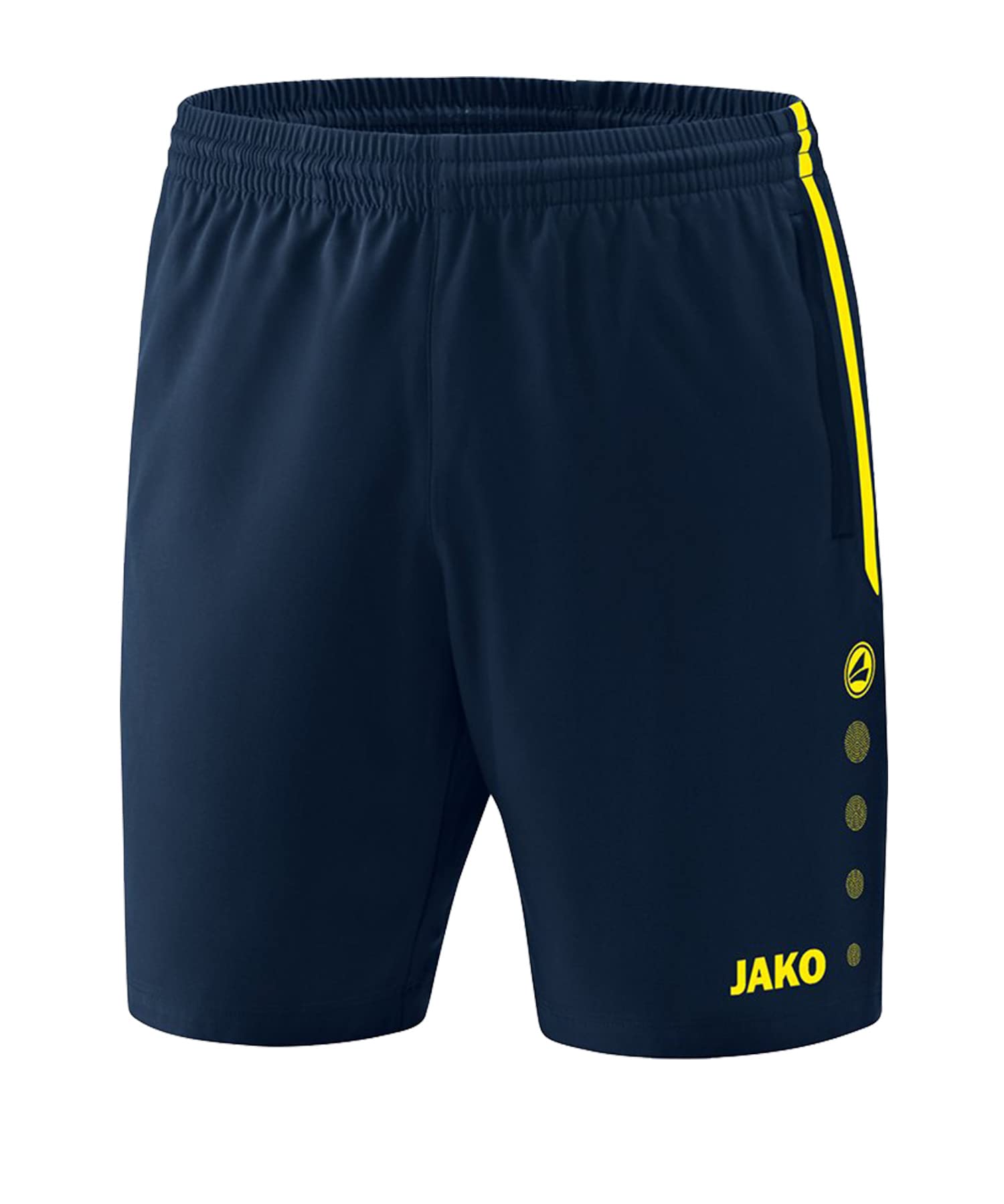 JAKO Kid's Competition 2.0 Shorts, marine/Neon Yellow, 128