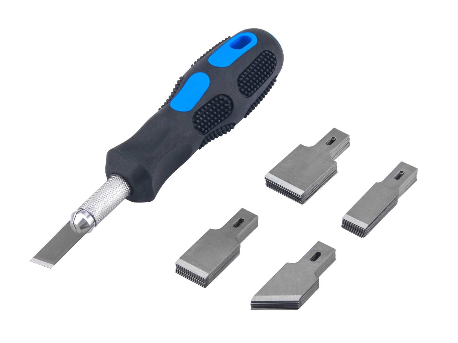 JAAGS Professional Auto Glass Pinchweld Scraper Tools, Auto Windscreen 42PCS Scraper and Blades Set, Windshield Removal Tool Kit with Surgically Sharp Blades. Very Sharpe Hand Craft Scraper kit