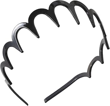 Headband, Wavy Bangs, Comb Included, For Face Washing, Skin Care, Lightweight, Anti-Slip, Pain Resistant, Unisex, Stylish, Hair Clip, Hair Band, Sports, Makeup, Housework, Relaxing, Comfortable
