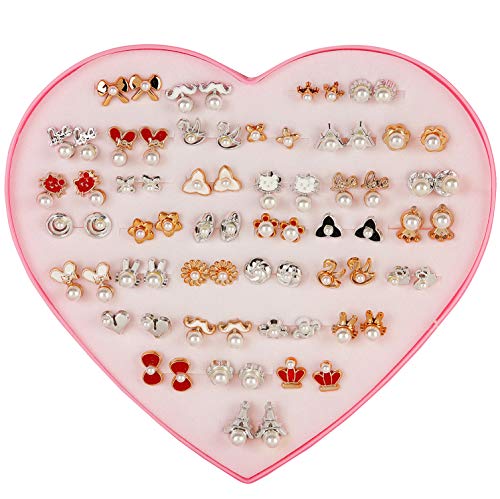 Shining Diva Fashion Latest pairs Earrings Combo Set Crystal Pearl Stud Earrings for Women