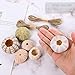 6PCS Hanging Air Plants Holders/Stand Mini Sea Urchin Shell Decorative Tillandsiat Succulent Air Plant Display Container for Home Office Wall Garden Beach Hawaii Theme Party Favors