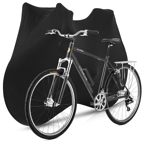 GoaePode Fahrradabdeckung Komplettumschlag mit Reißverschluss, Elastische Fahrrad Staubdichte Anti-UV Schutzhülle Fahrradschutzhülle für Mountainbike Cityrad Hülle Maschinenwaschbar, 27.5 Zoll