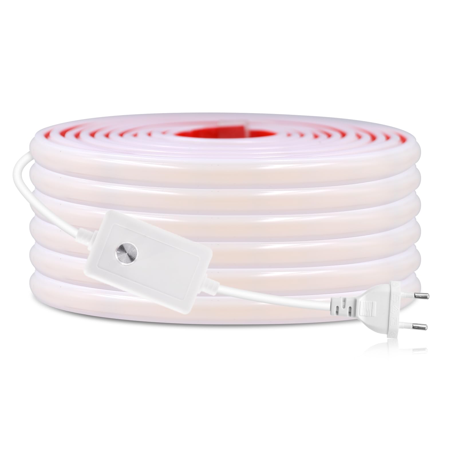 Tiras Neón LED COB 220V Regulable [30M, Blanco Cálido 3000-3500K], IP65 Impermeable Flexible, 240 LEDs/m Tira LED Cortable CRI85+, Iluminación Decorativa para Hogar y Tienda
