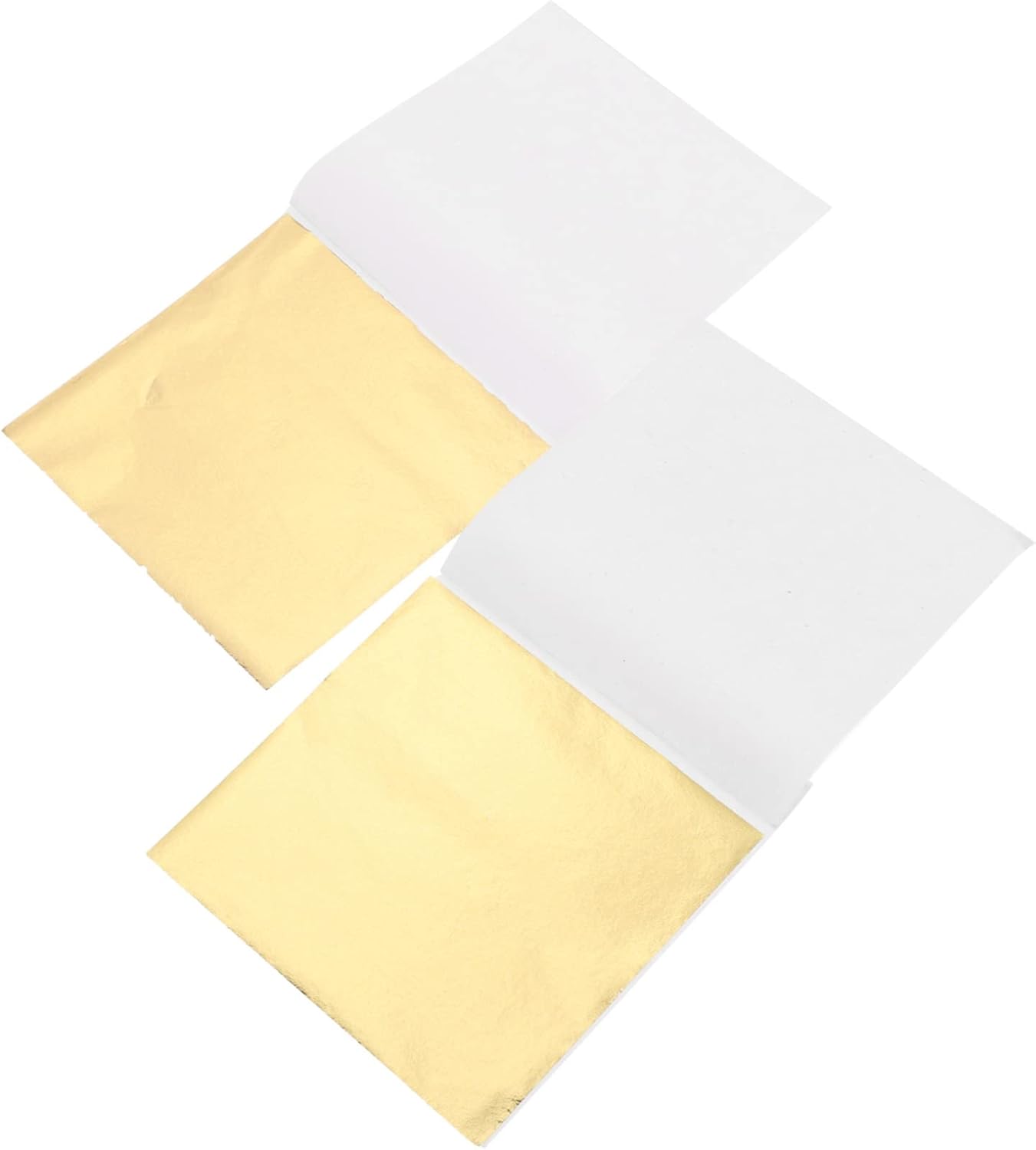 TOPPERFUN 800sheets Imitation Gold Foil Sheets for Arts and Crafts Lightweight Decorative Flakes for Projects Gilding Painting and Furniture Decoration