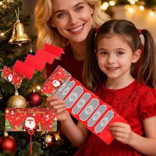 3PCS Geldgeschenk Weihnachten, Christmas Cash Envelopes, Geldgeschenke Weihnachten, Festliche Geldbörsen, 3 Stück In Rot, Blau Und Grün