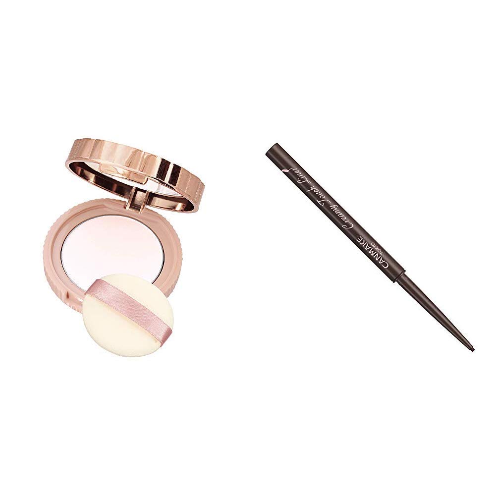 Canmake Secret Beauty Powder 01 Clear 0.2oz + Creamy Liner 02 Brown Japan