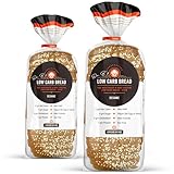 Dr. B's Multigrain Bread | 2g Net Carbs & 7g Protein | Low Calorie, Vegan, Sugar Free | Fresh, Sliced, Keto & Low Carb Bread Loaf (2 Pack (16 oz), Sesame)