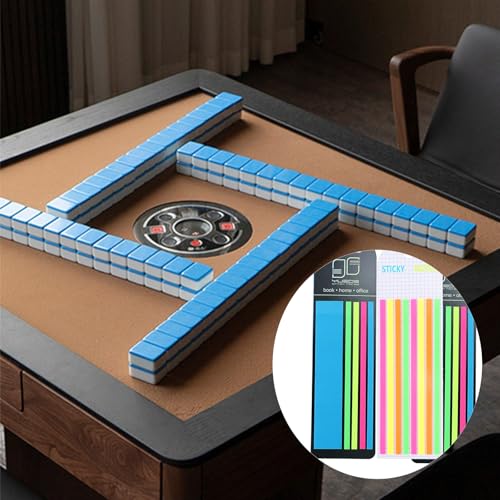 Lector de reglas adhesivas transparente para Mahjong miniatura 5