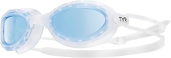 TYR Nest Pro Swim Goggles Beijing 2008 Olympic StadiumInspired Design, Wide Peripheral Vision, Anti-Fog, UV Protection