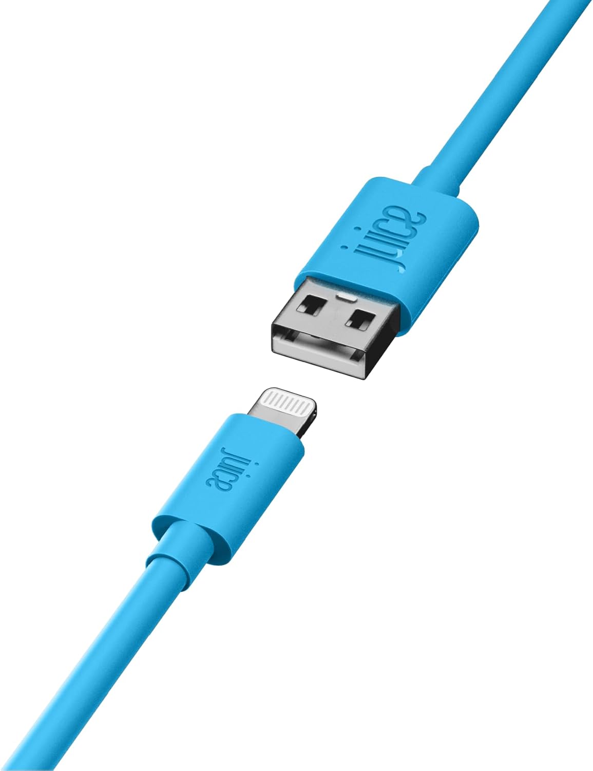 Juice Apple iPhone 11, Pro, iPhone X, Xr, iPhone 8, 7, 6, SE, iPad Lightning, Charge & Sync Cable, 2m, Aqua