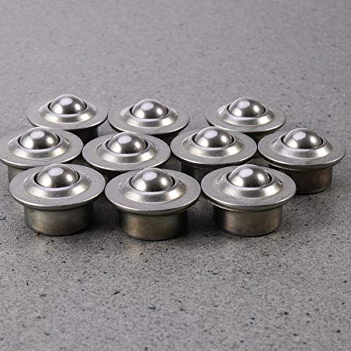 Hemoton 10Pcs Rolamento Rolamento Esfera de Aço Rodízios de Rolamento Flange Unidade de Transferênci