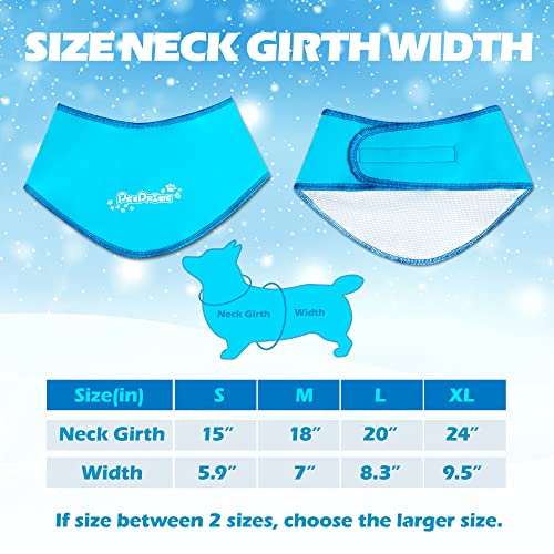Petprime Dog Cooling Bandana Dog Ice Collar Soft Cool Neck Wrap - Breathable Instant Cooling Scarf For Small Medium Large Dog For Summer Hot Weather Chill Out #TOP1