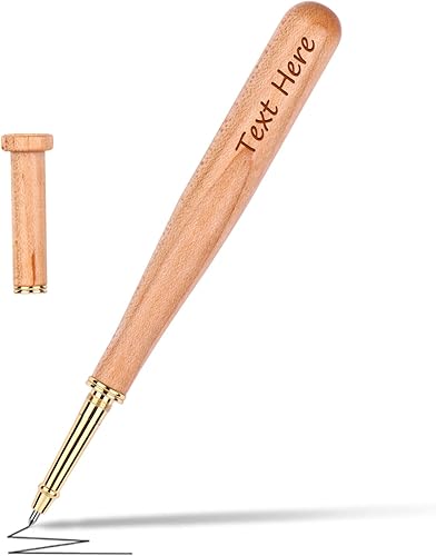 Miniatura 1 de Bolígrafo de bate de béisbol de madera con nombre grabado, bolígrafos personalizados (personalizado)