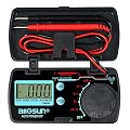 allsun Mini Auto Range Folding Digital Multimeter Automotive Tester AC DC Volt AMP Ohm LCD Travel Voltmeter Ammeter Continuity Tester Auto Power Off EM3082