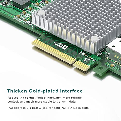 10Gb Nic Sfp+ Pcie Network Card With Broadcom Bcm57810S Controller, Dual Sfp+ Ports, Fits For Pci-E X 8/X16, Pci Express Lan Card Support Windows Server/Windows/Linux/Vmware #TOP2