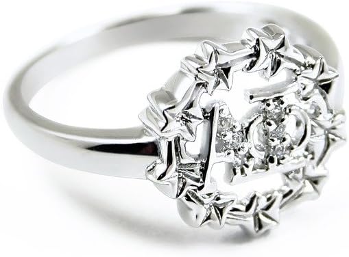 The Collegiate Standard Alpha Phi Ivy Leaf Sterling Silver Ring, Set with CZs