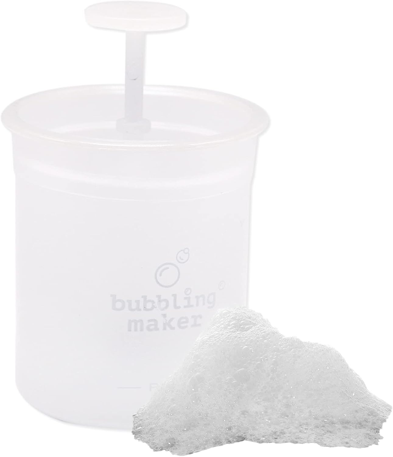 Foam Maker Plastic Bubble Maker Foamer Portable Shower Bath Shampoo Face Cleanser Bubble Foamer Device Facial Cleansing Tool Skin Care (White)