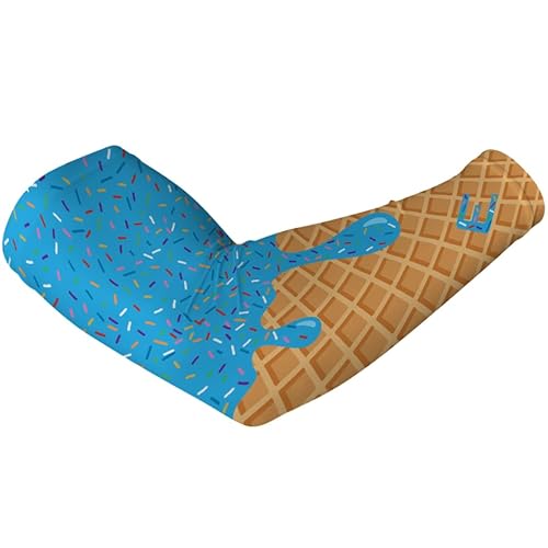 Elite Athletic Gear Ice Cream Compression Arm Sleeves - Youth & Adult Sizes - 13 Color Options - Sports & Fitness - Sold Individually (Blue, Youth)