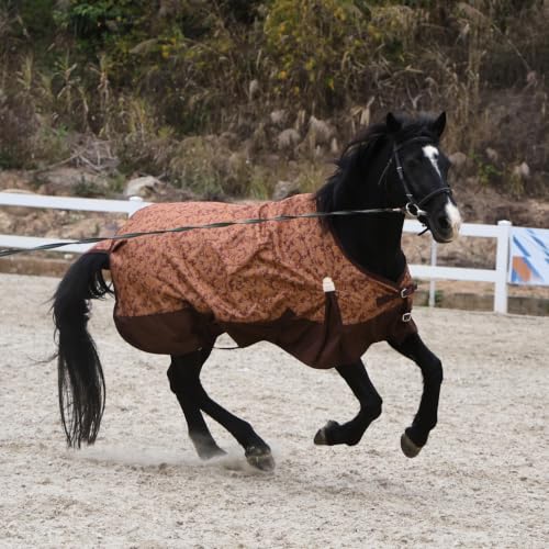 Image of BARN & STABLE 600D Ripstop Lightweight Horse Turnout Sheet No Fill,Water-Resistant & Breathable Horse Blanket for Spring and Mild Weather, with Anti-Rub Fleece Withers