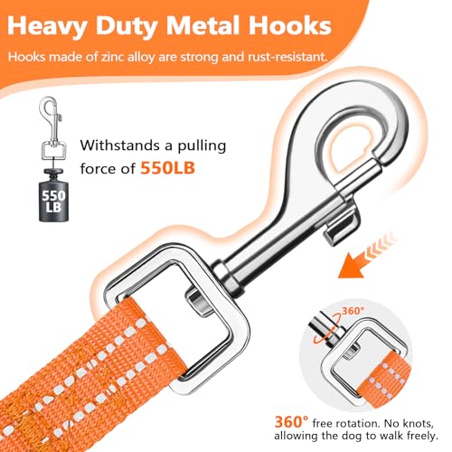 X XBEN Long Line Dog Lead, 3M 5M 10M 15M 20M 25M 30M Reflective & Lightweight Recall Training Lead for Dogs with Soft Padded Handle, Strong Extra Long Dog Lead Leash for Large Medium Small Puppy Dog - Image 2