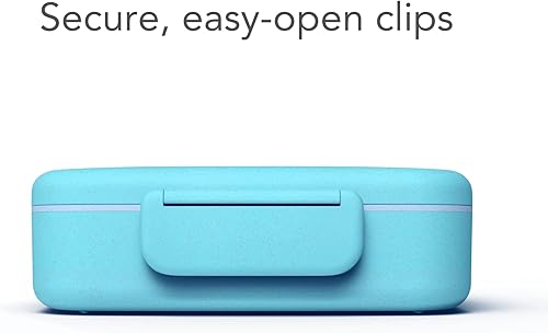 Miniatura 5 de Fenrici Lonchera Bento para niños y adolescentes, fabricada con pajita de trigo, 5 compartimentos a prueba de fugas, caja Bento sin BPA, apta para