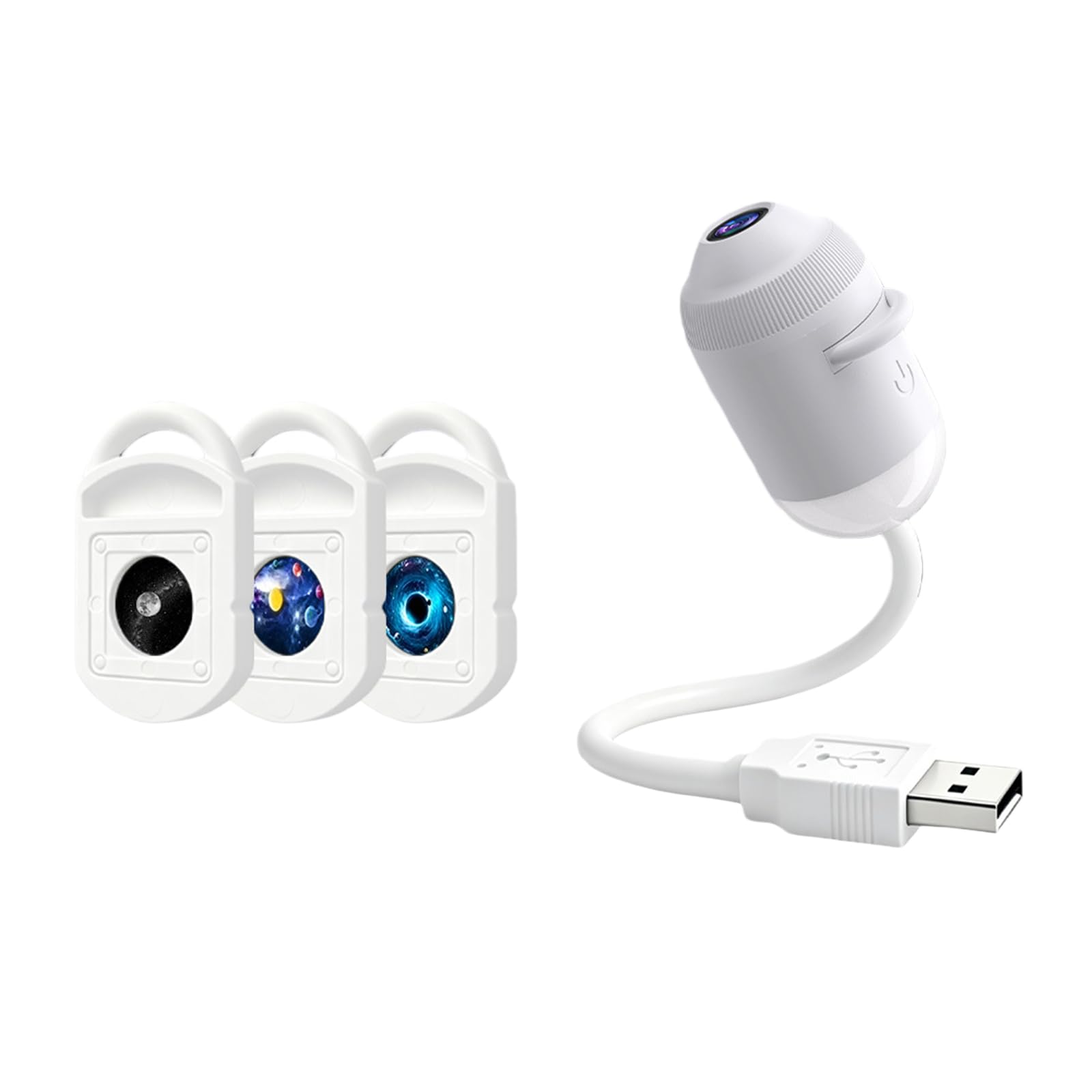 2-in-1 Galaxy Projector Night Light, HD Star Projector