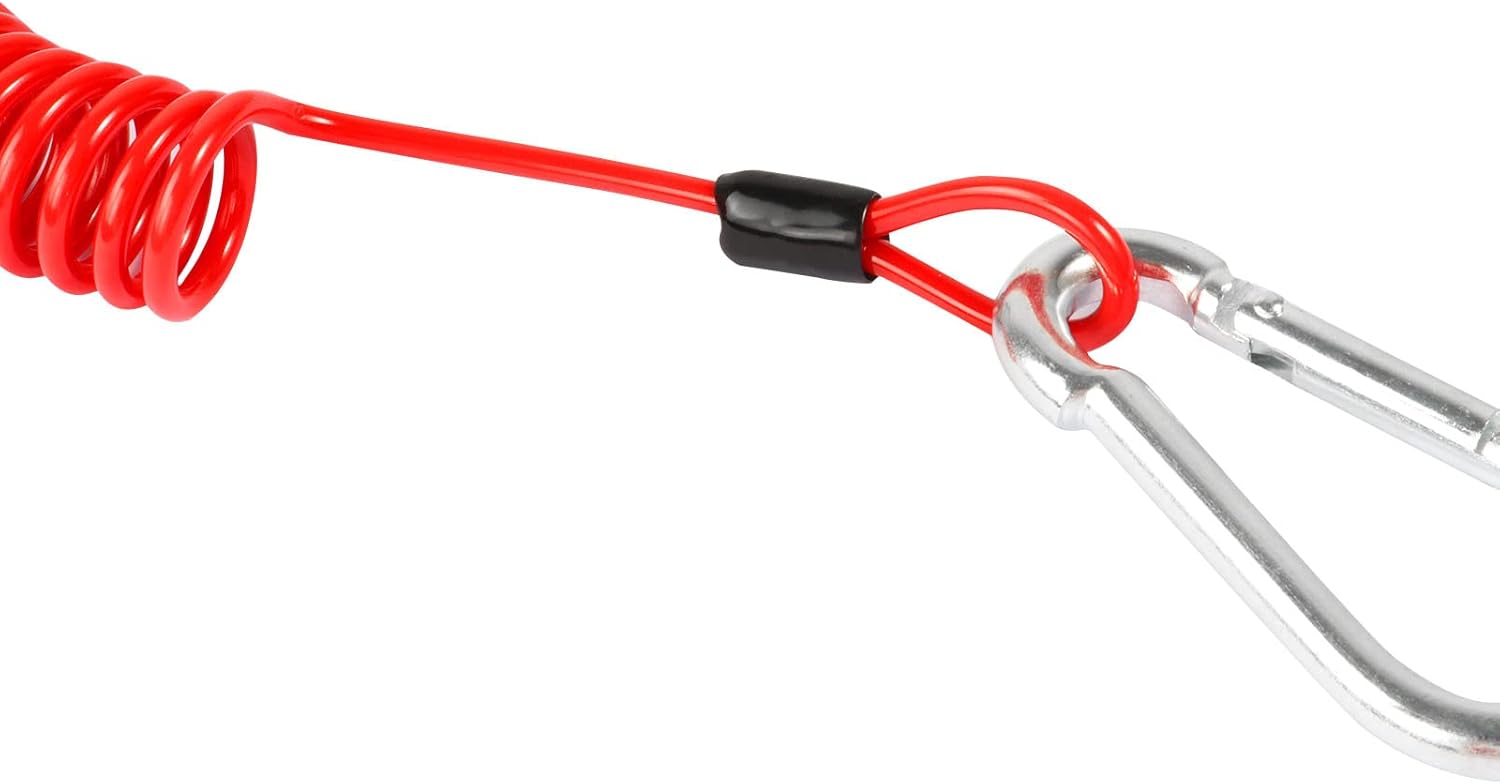 FizLig 4ft Breakaway Trailer Cable 1 Pack - Coiled Spring Wire, Emergency Brake Safety Cable for RV Camper 5th Wheel Trailer Towing Accessories - Image 4