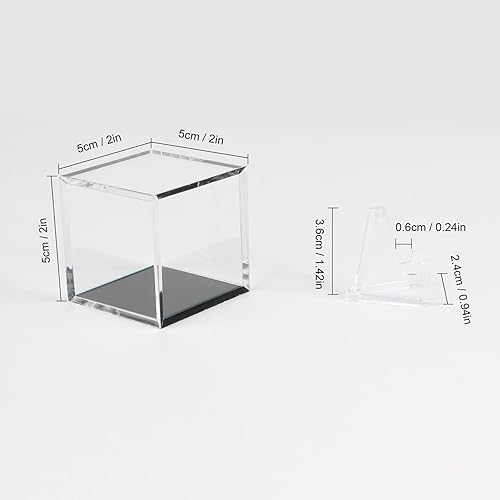 Miniatura 7 de Estuche expositor de anillo de campeonato, caja transparente para anillo de campeonato de torneo, caja de caballete de exhibición de acrílico y