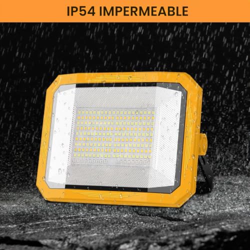 Foco LED recargable 100W portátil de 12000LM para garaje y obra 6