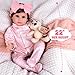 Aori Lifelike Reborn Baby Doll - 22 Inch Realistic Newborn Girl Doll- Great Gift for Grandama and Kids 3+