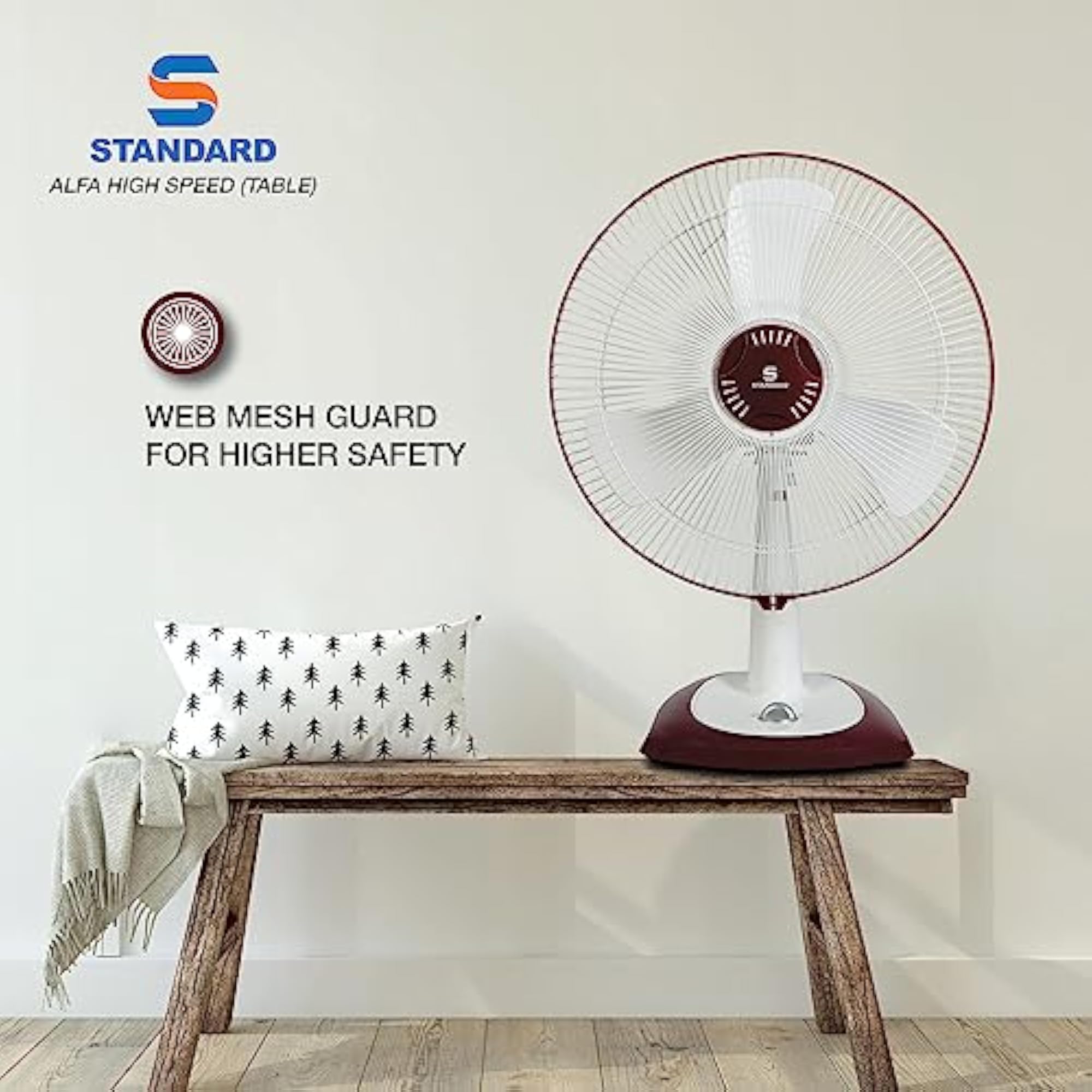 400 MM Alfa HS Wall Fan, White