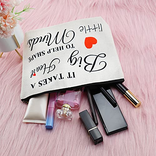 Teacher Appreciation Gift Makeup Bag Thank You Gifts For Teacher Best Teacher Ever Gift Cosmetic Bag Birthday Gift For Women Teacher Day Gift Ideas Thanksgiving Christmas Gift Travel Cosmetic Pouch #TOP6
