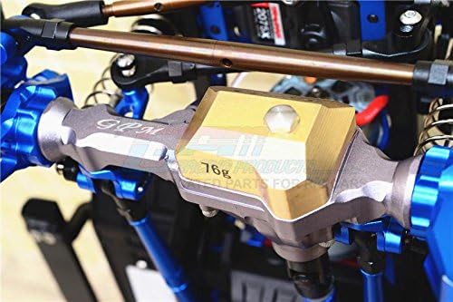 GPM For Traxxas TRX-4 Trail Defender Crawler Upgrade Parts Aluminum Front Gear Box (Without Cover) - 1 Set Black