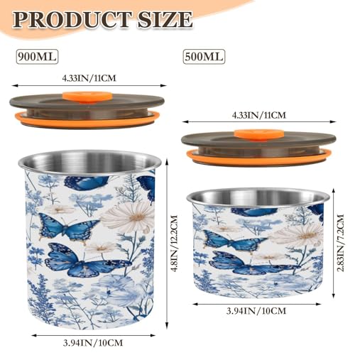 Contenedor hermético de acero inoxidable para café 500 ml miniatura 2