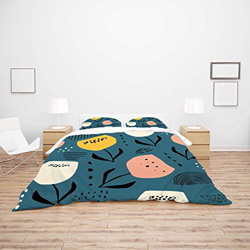 Parure de lit 100 % polyester de qualité supérieure pour lit King Size - 4
