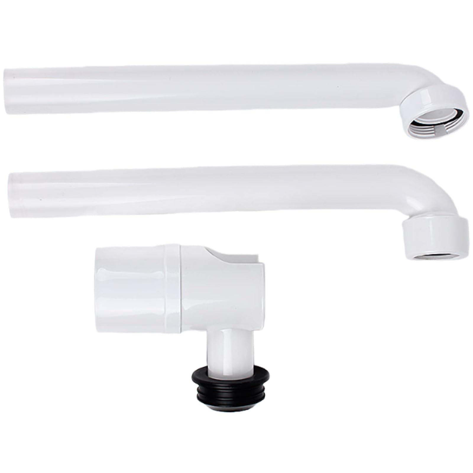 Sink Drain 1 / 4Inch Space Saving Sink Waste for Bathroom Adjustable Washbasin Siphon Enduring Bathroom Drain Pipe