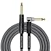 KIRLIN Cable IWB-202BFGL-10/CA 10-Feet Premium Plus Instrument Cable, Carbon Gray Woven Jacket