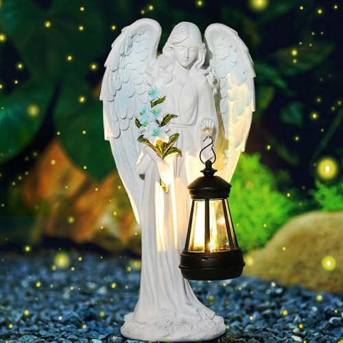 Statue d'ange commémorative comme cadeau de décoration de jardin