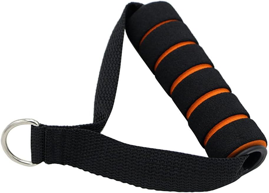 Tricep Rope Cable Attachment Handle Bar Resistance Gym Training Band D- Spring Pull Rope Cable Bar Elastic String