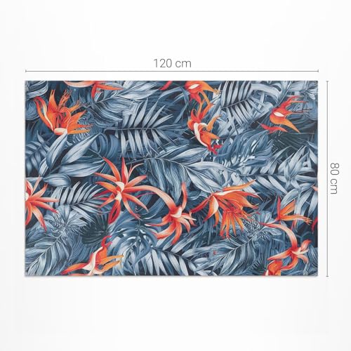 Tapis en vinyle 80x120 cm rectangle imperméable pour balcon - 4
