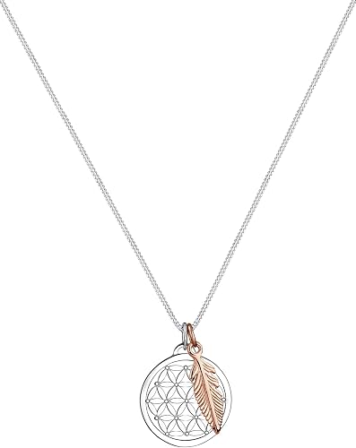 Collana Donna Elli Con Scritta 'Aloha', In Argento 925 Placcato Oro, Design Moderno, Regalo Ideale, Made In Germany. - 2