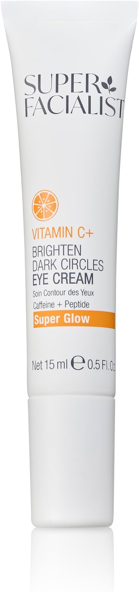 Super Facialist Vitamin C + Caffeine Under Eye Cream – Dark Circle Treatment & Serum-Cream for Puffiness – Dark Circle Treatment & Under Eye Serum – Targeted Caffeine Formula 0.5 oz