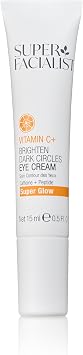 Super Facialist - Vitamin C + Brighten Dark Circle Eye Cream, Revive & Brighten The Under Eye Area, Boosted with Caffeine & Light Diffusers, Fragrance Free, 15ml