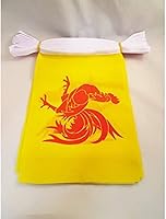 Vista 74 de Guatemala 19.7 ft BUNTING Flag 20 banderas 9'' x 6'' - Banderas de cuerda guatemalteca 5.9 x 8.3 in - AZ FLAG