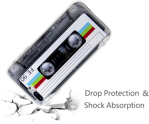 Miniatura 8 de FAteam - Carcasa trasera suave con acabado mate y cinta de casete suave de TPU compatible con iPhone 7 Plus/iPhone 8 Plus