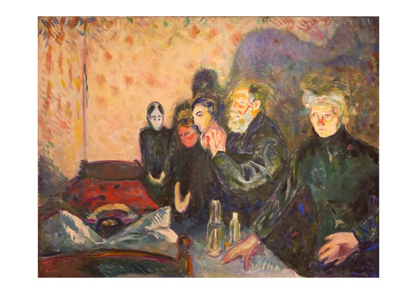 Affiche Mourning d'Edvard Munch encadrée en mat d'archivage premium