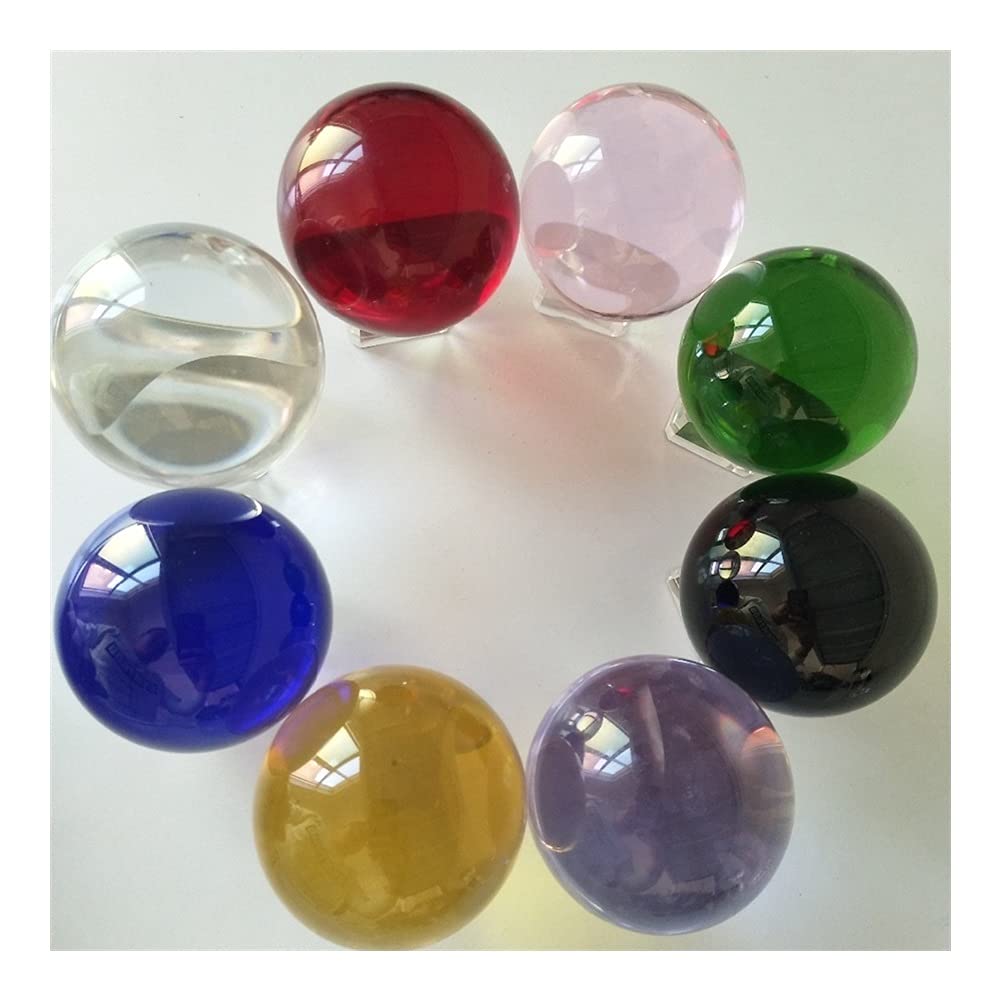 Natürlicher Kristall rau heilender Mineralstein 40 mm bis 80 mm Heimdekoration K9 Kristallkugel Fotografie Glaskugel schöne Dekoration Kristallkugel Chakra Balance Edelsteindekoration ( Color : Lilac