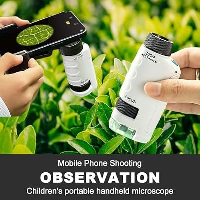 Mini Microscope for Kids,Your Little Scientist Microscope,Pocket Microscope for Kids (2 Pack)